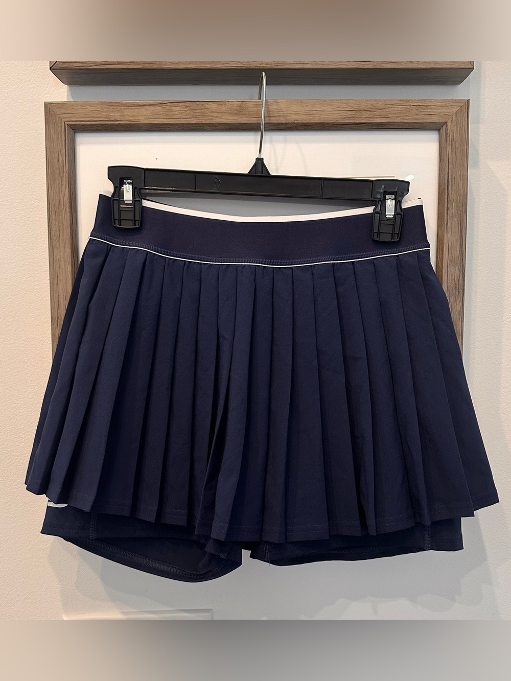New Balance Navy Pleated Athletic Tennis Skirt Active Women’s Shorts Size M